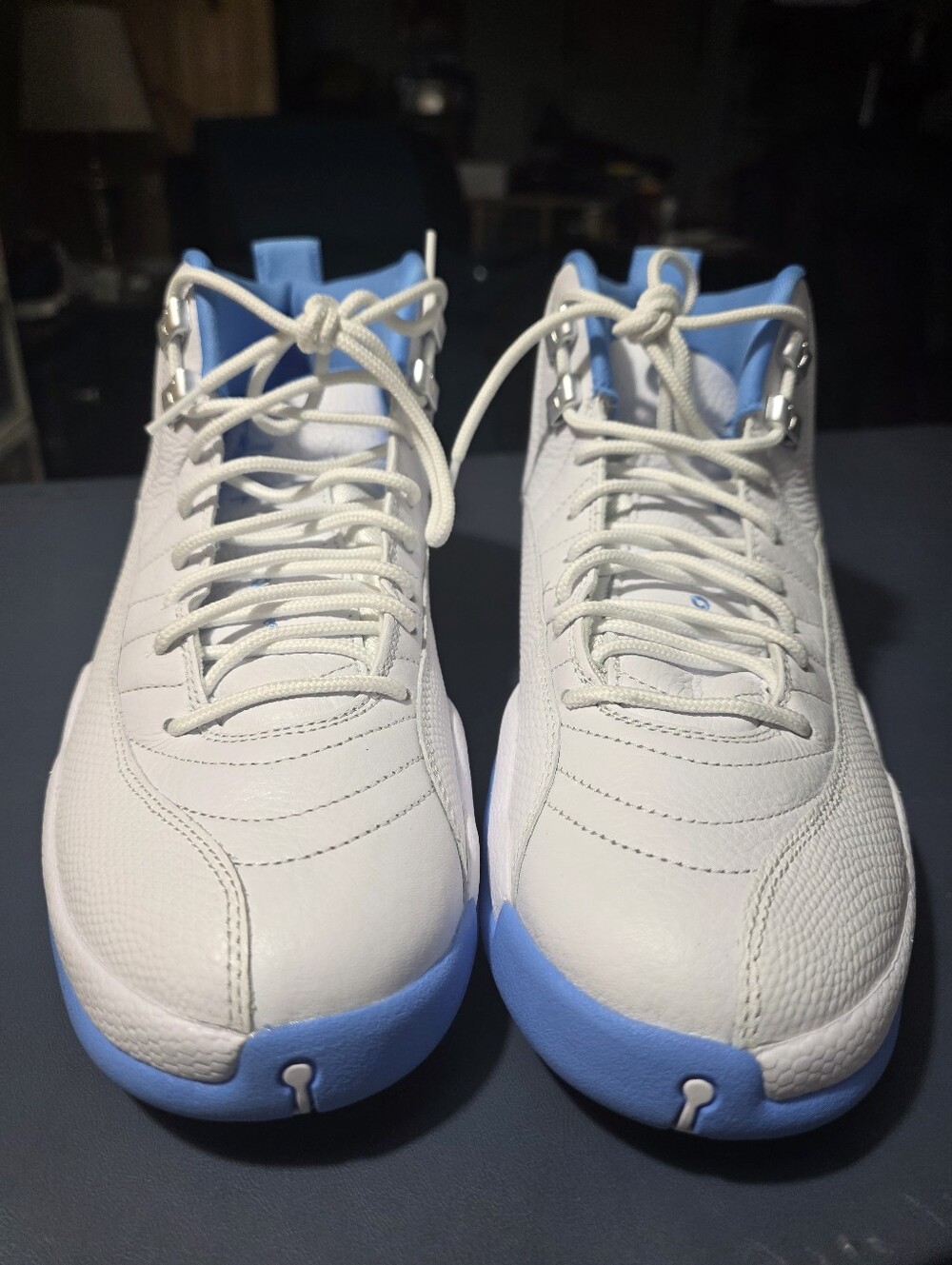 Jordan 12 Retro Melo White and Light Blue  Sneakers Size 9.5m New. - Picture 4 of 6